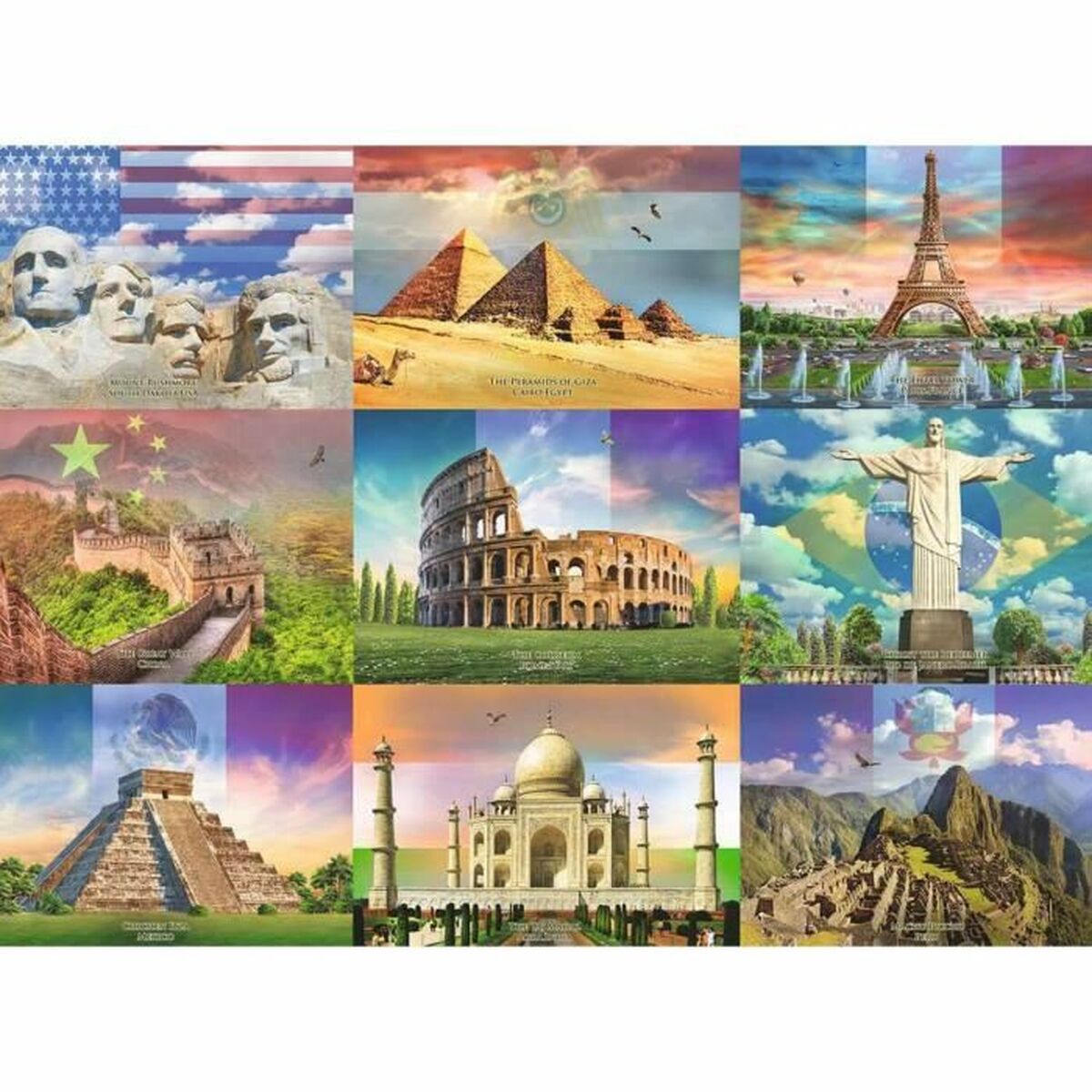 Puzzle Ravensburger 13290 XXL Monumentos del mundo 200 Piese