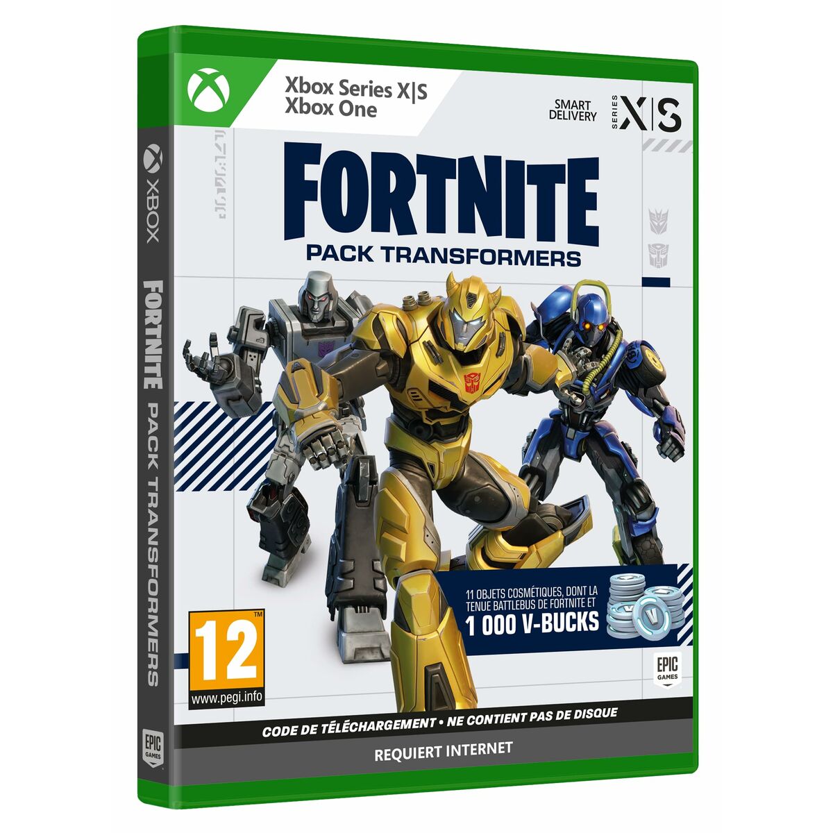 Joc video Xbox One / Series X Fortnite Pack Transformers (FR) Cod de descărcare