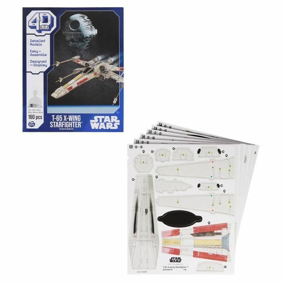 Set de Construcție Star Wars T-65 X-Wing Starfighter 160 Piese 38 x 34,5 x 26 cm Multicolor