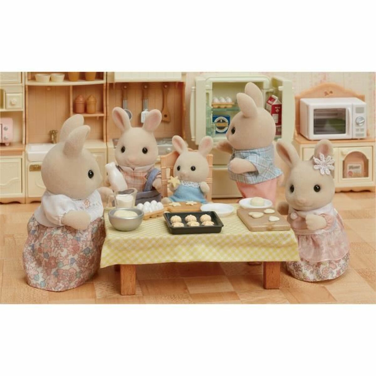 Set de păpuși Sylvanian Families 5706 Iepure Familie 4 Piese