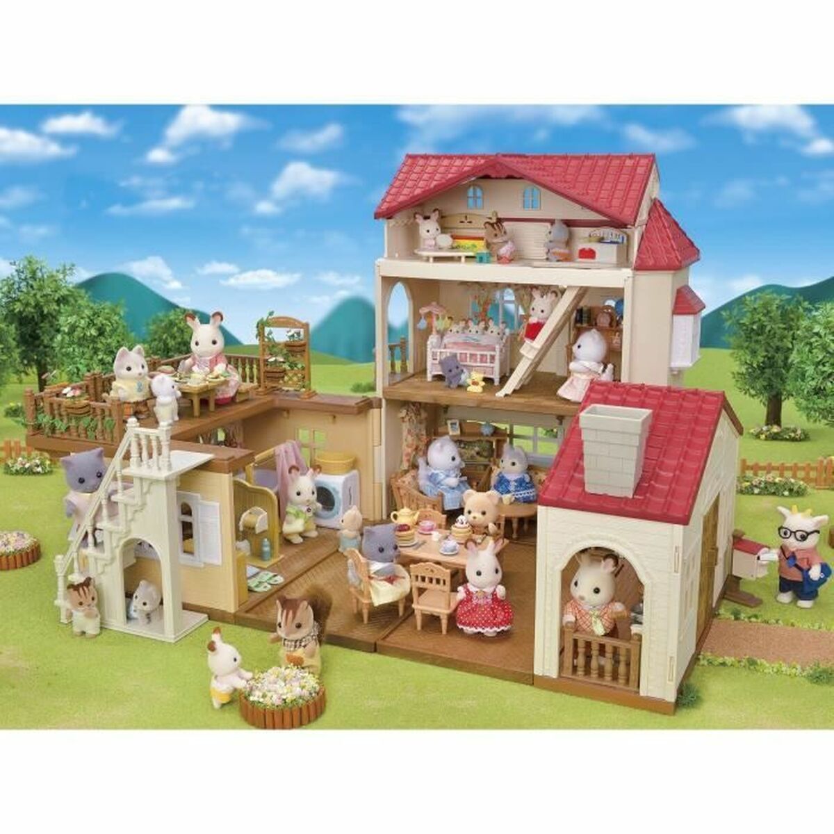 Playset Sylvanian Families Red Roof Country Home Casă în Miniatură Iepure