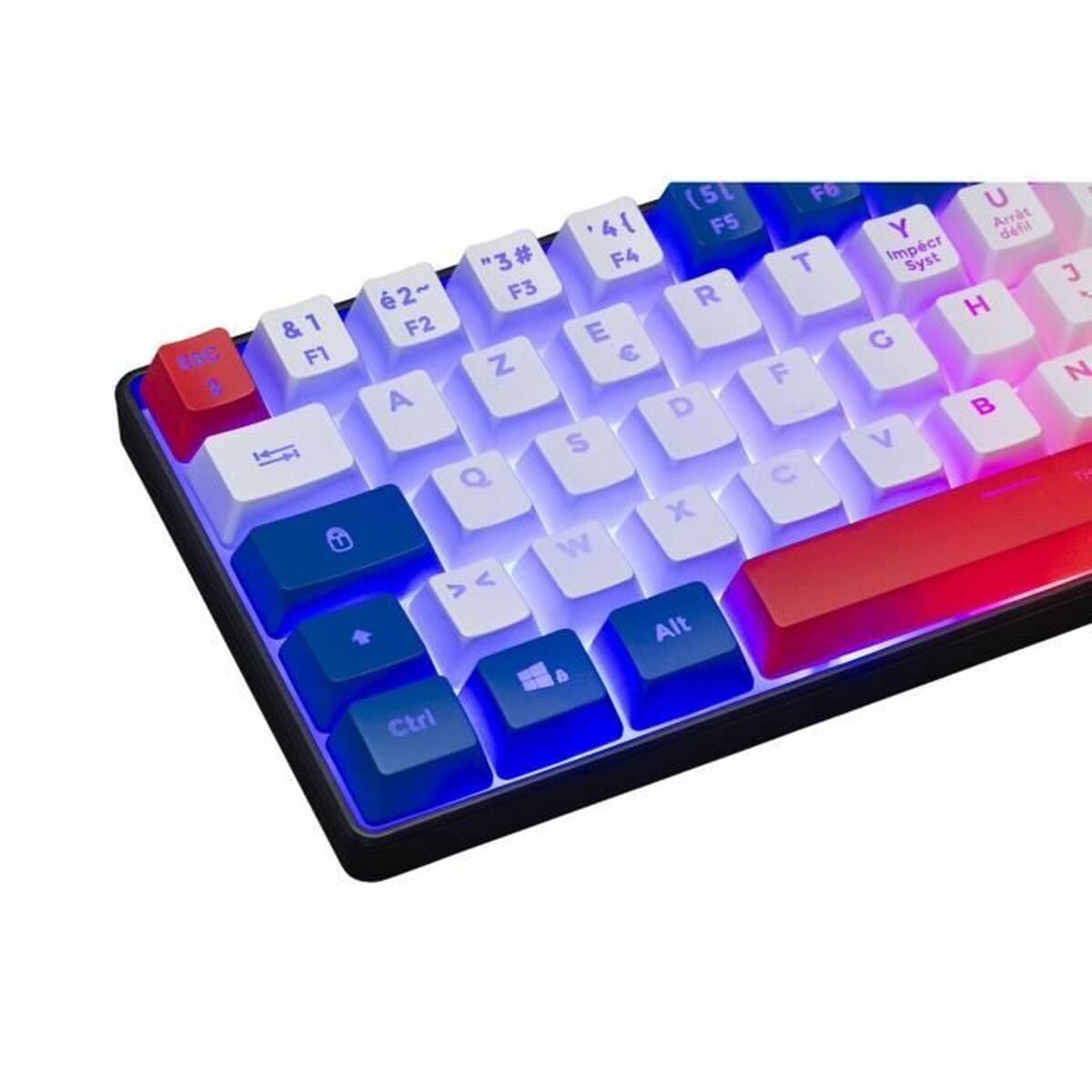 Tastatură Bluetooth The G-Lab KEYZ-HYDRO-BWR/FR Azerty Franceză