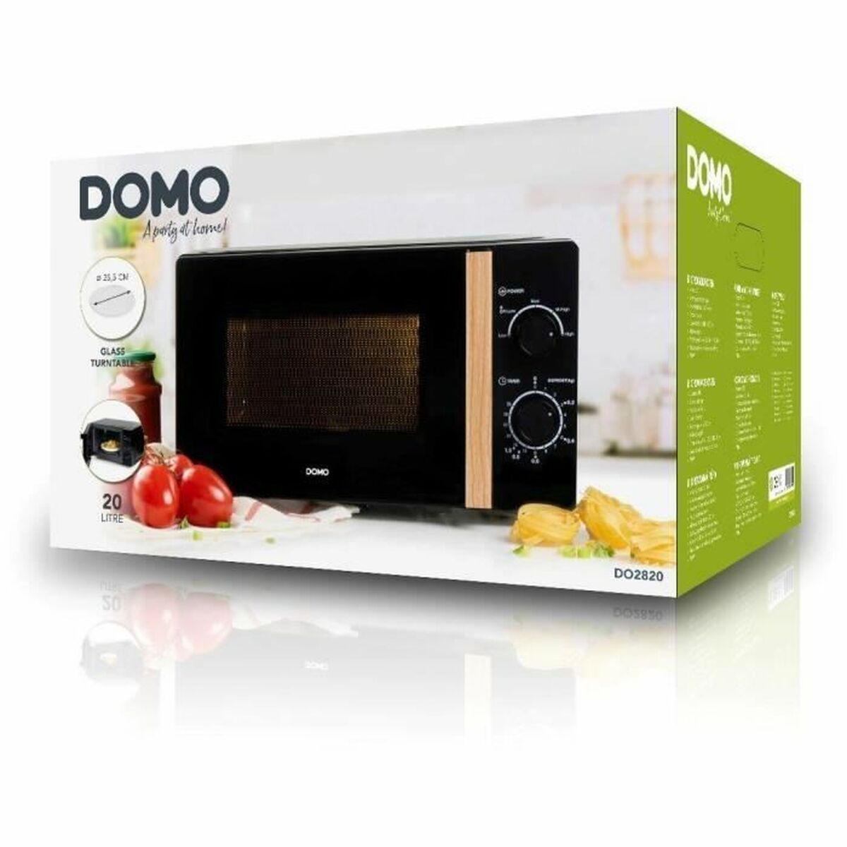 Cuptorul cu Microunde DOMO Negru 700 W 20 L