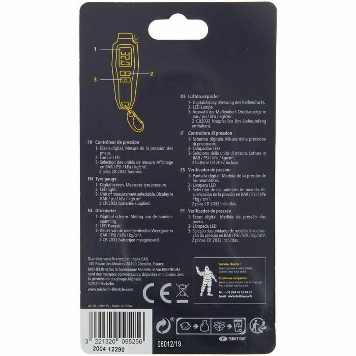 Manometru Michelin 9525