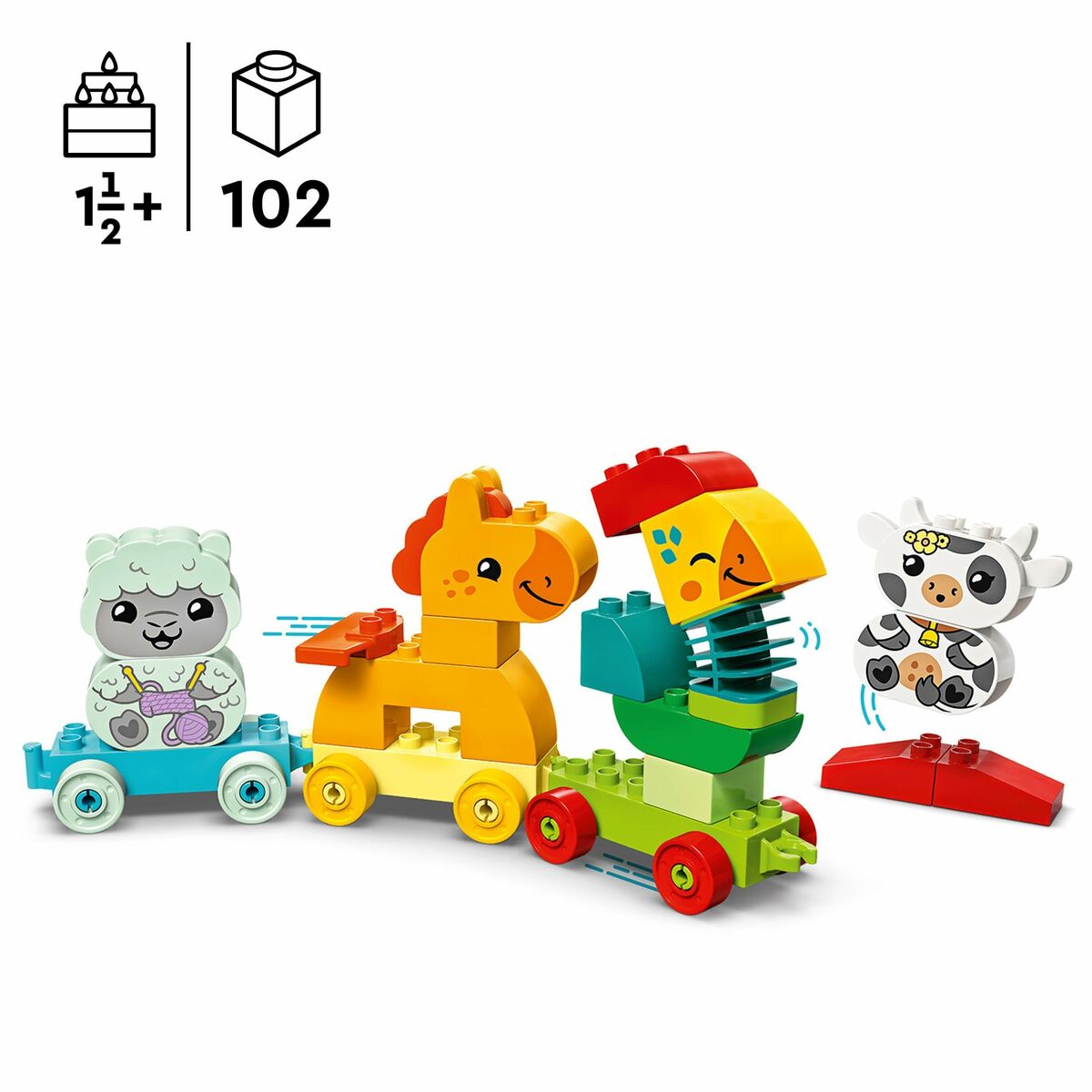 Playset Lego 10412 Animal Train 19 Piese