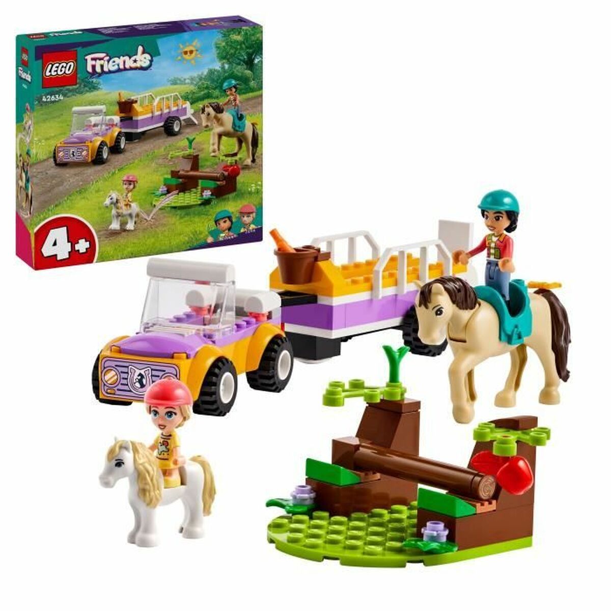 Set de Construcție Lego 42634 Horse & Pony Trailer Multicolor 105 Piese