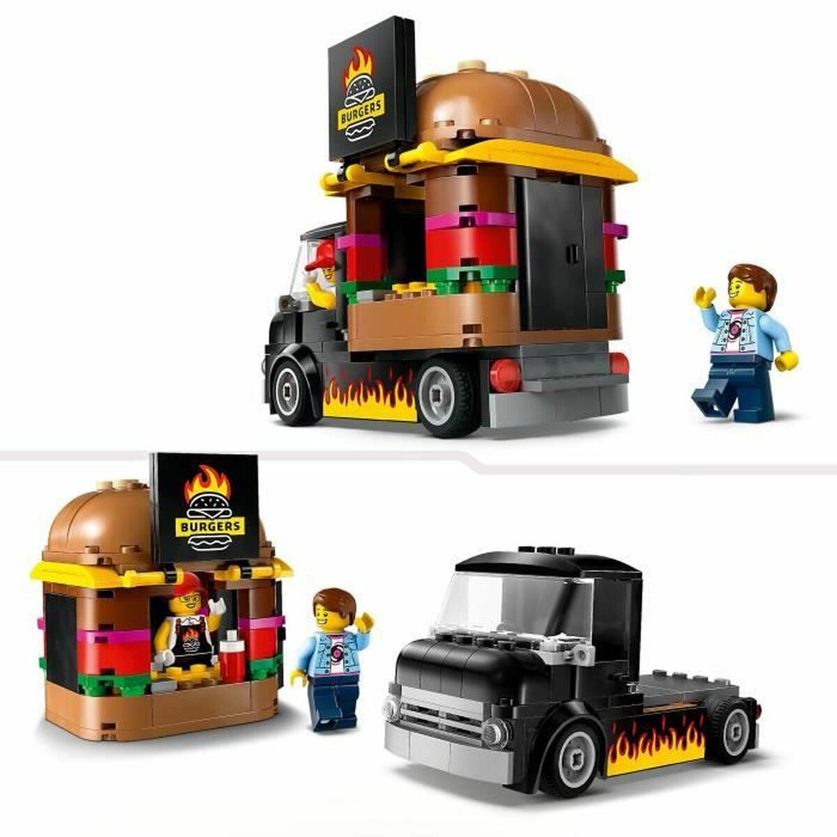 Set de Construcție Lego 60404 Hamburger truck Multicolor