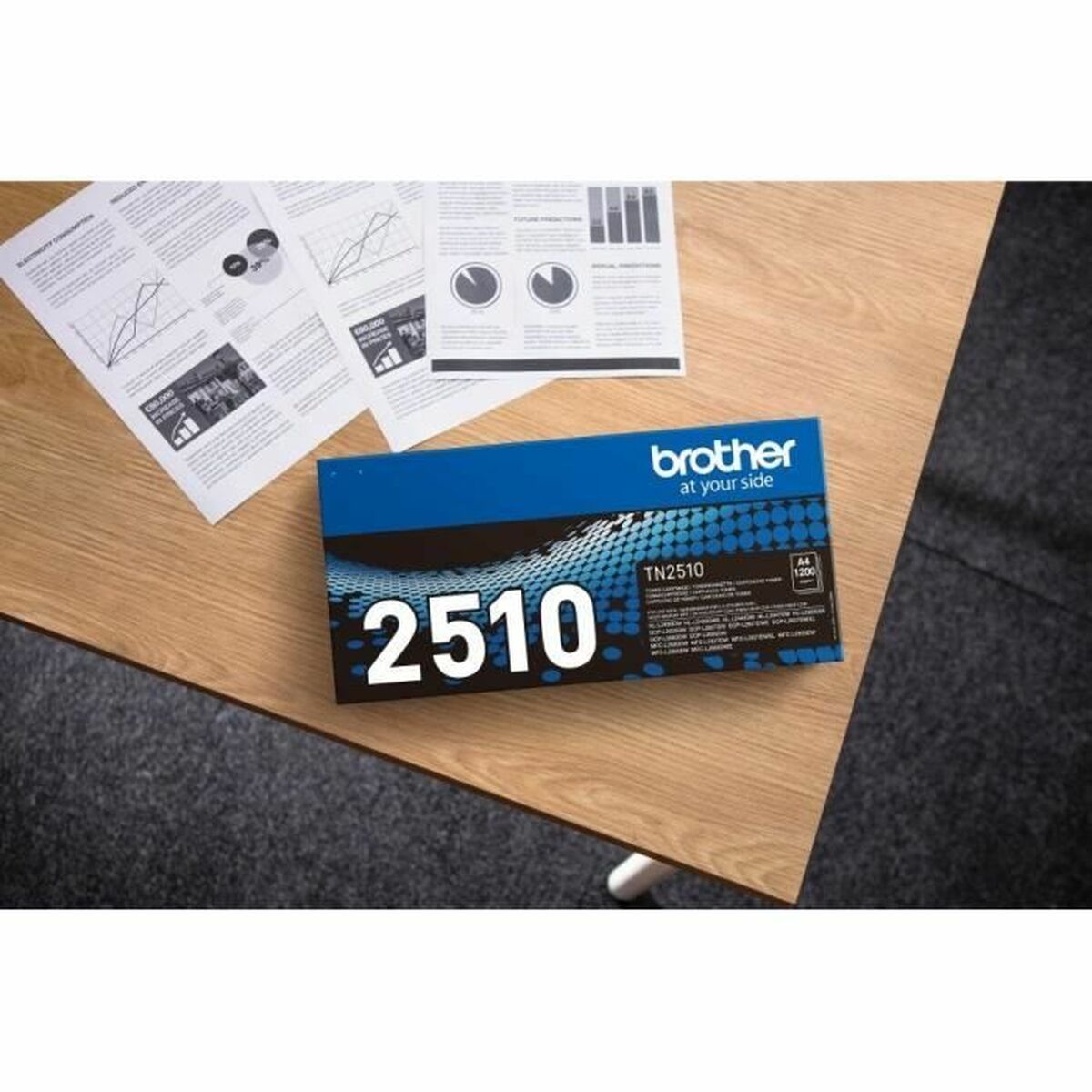 Toner Original Brother TN-2510 Negru