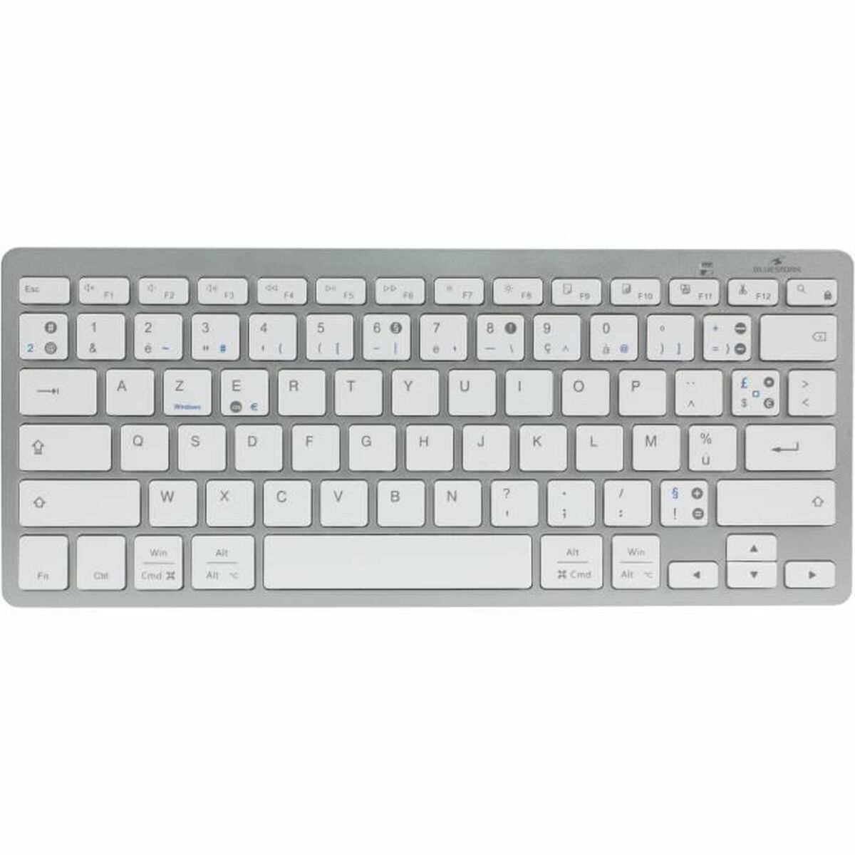 Tastatură Bluetooth Bluestork KB-MINI-PC-MAC/FR Azerty Franceză Alb