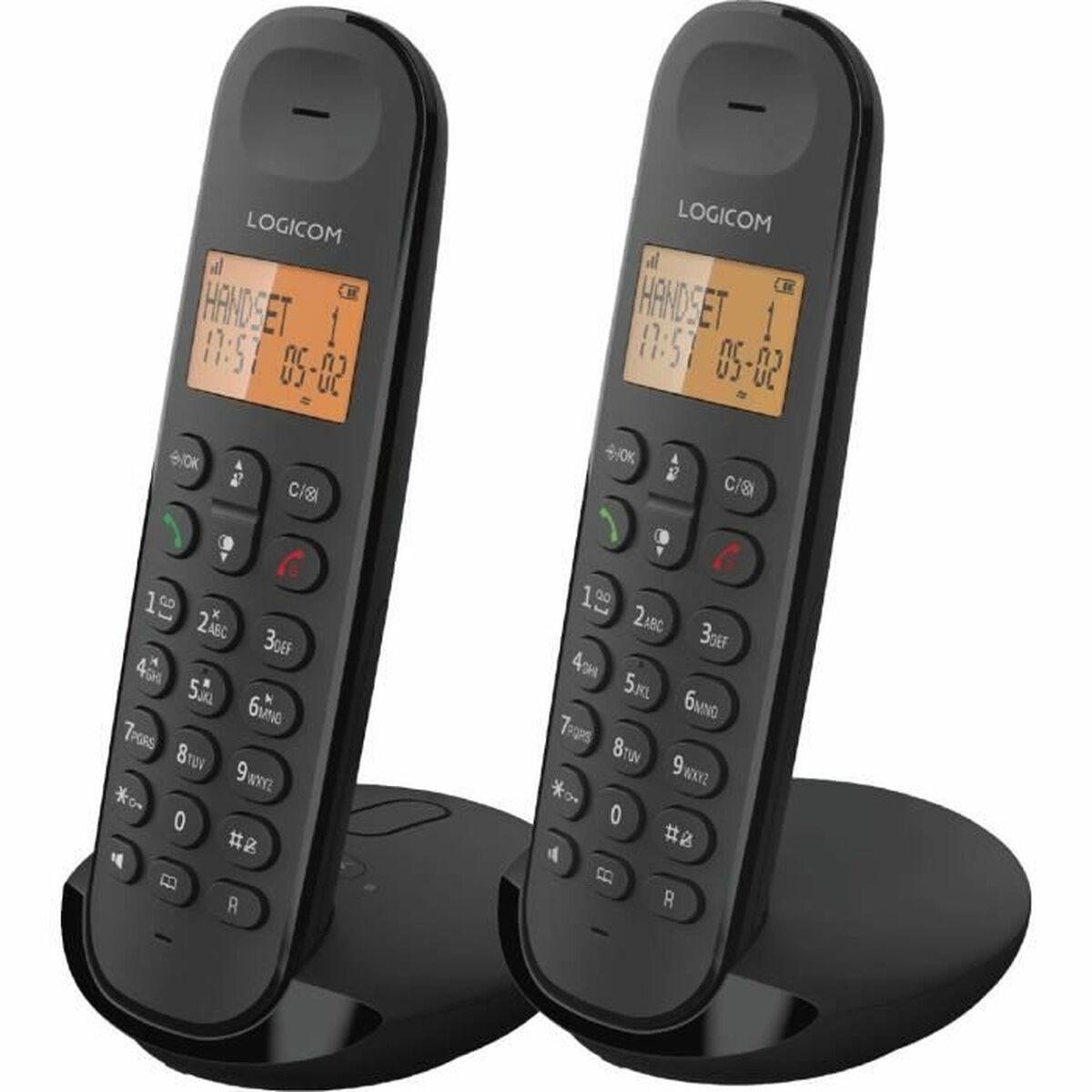 Telefon Fix Logicom DECT ILOA 255T DUO Negru