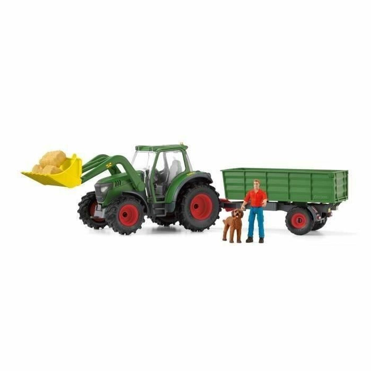 Figura îmbinată Schleich Tracteur avec remorque