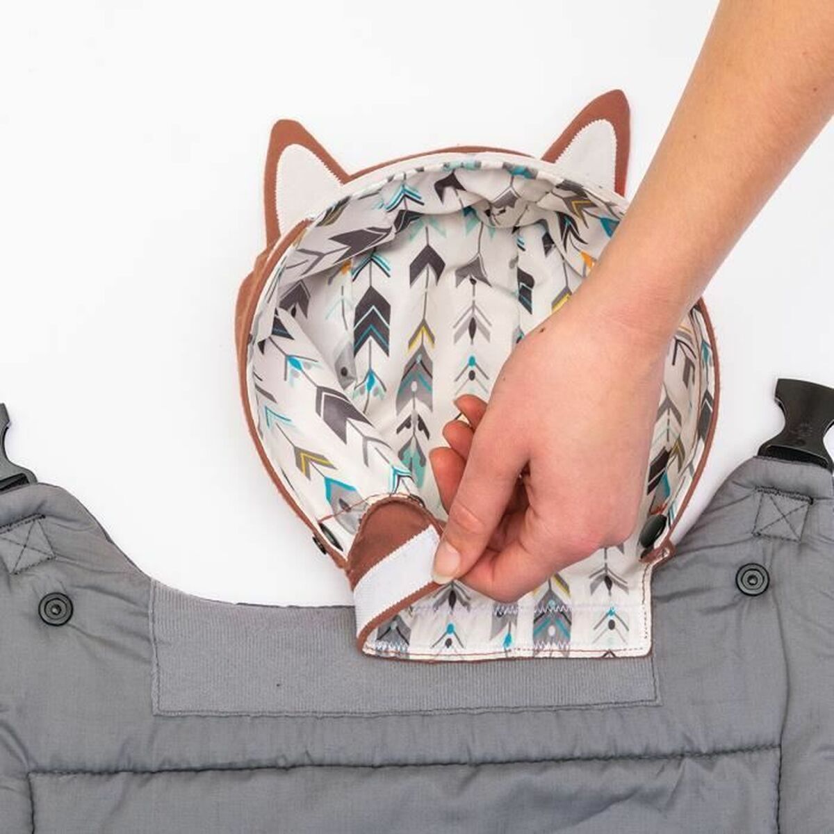 Rucsac port bebe Infantino Cuddle Up Fox + 6 Luni + 0 Luni