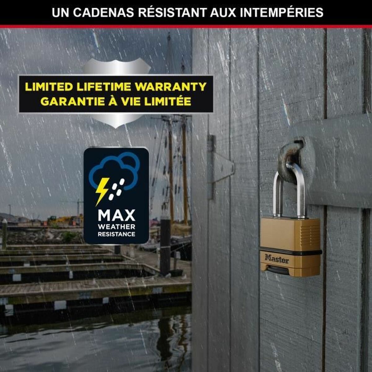 Lacăt cu cifru Master Lock Zinc