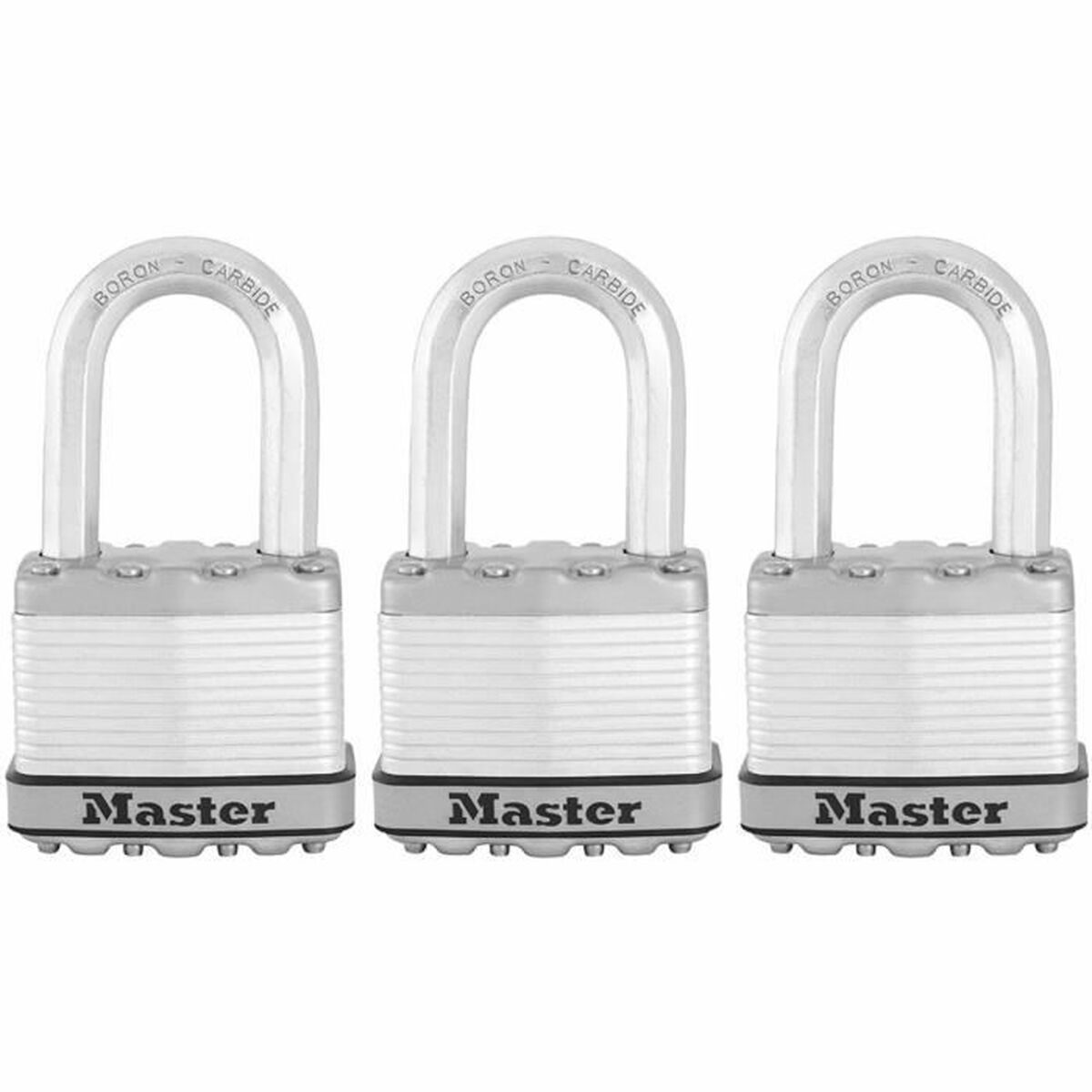 Lacăt cu cheie Master Lock (3 Unități)