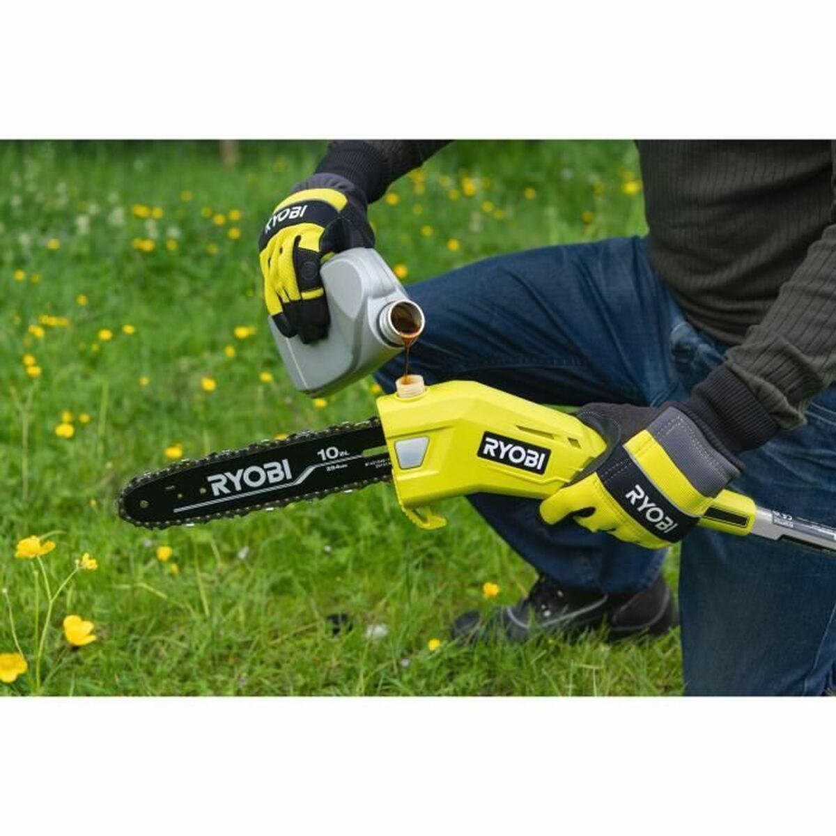 Mașină de tuns iarba electrică extensibilă Ryobi 36 V 25 cm 15º