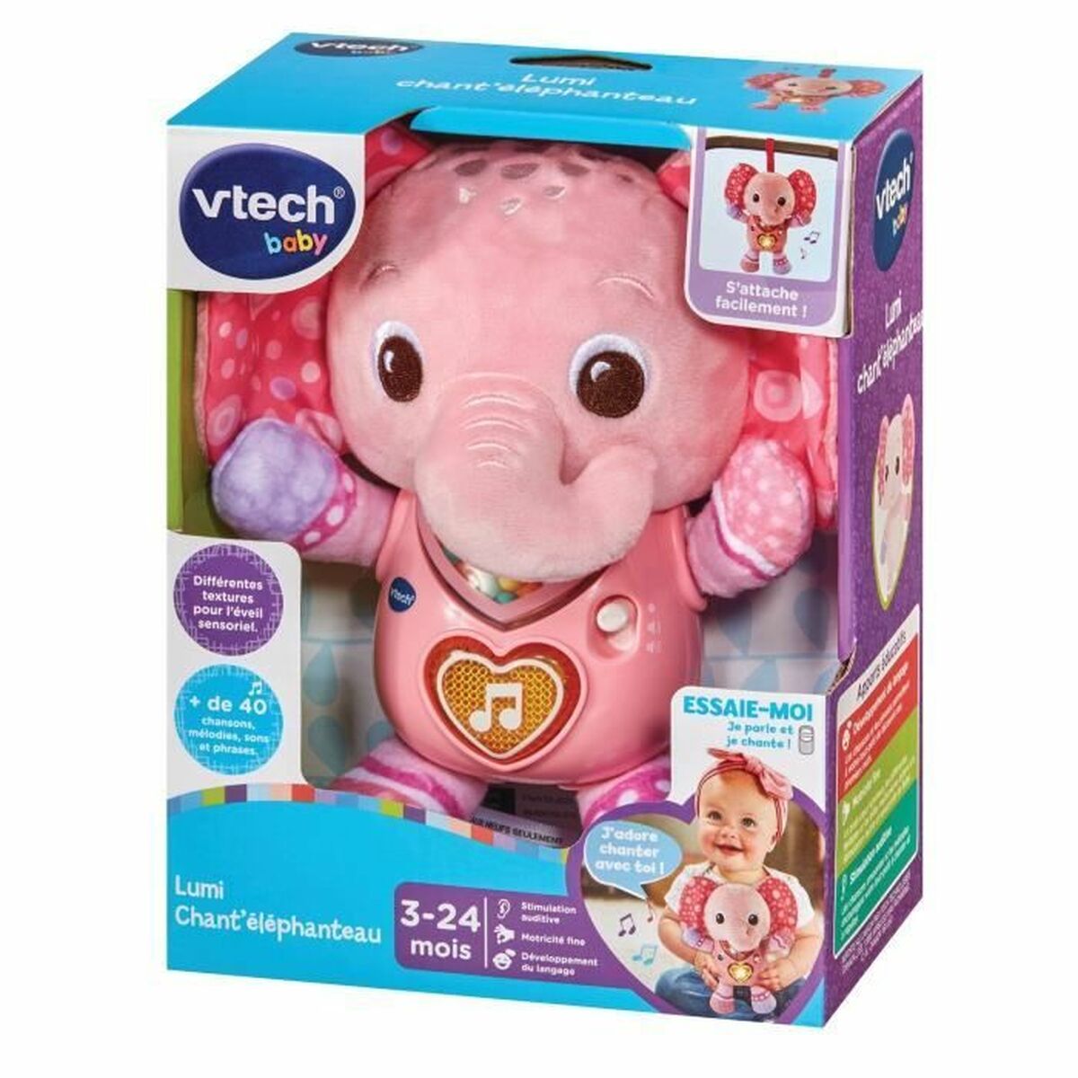 Jucărie educațională Vtech Baby Lumi Chan t ´éléphaunteau (FR)