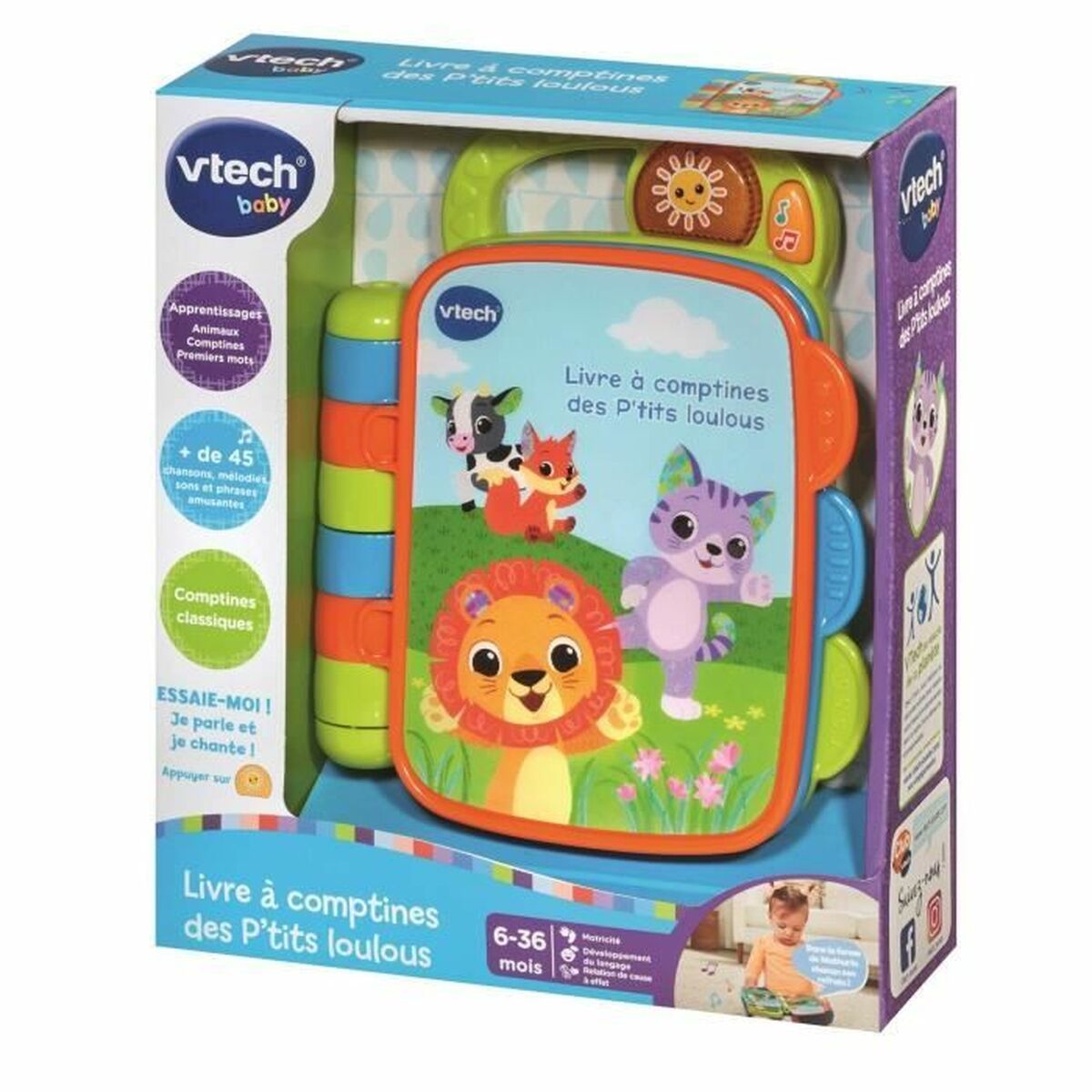 Jucărie educațională Vtech Baby Livre à comptines des P´tits Loulous (FR)