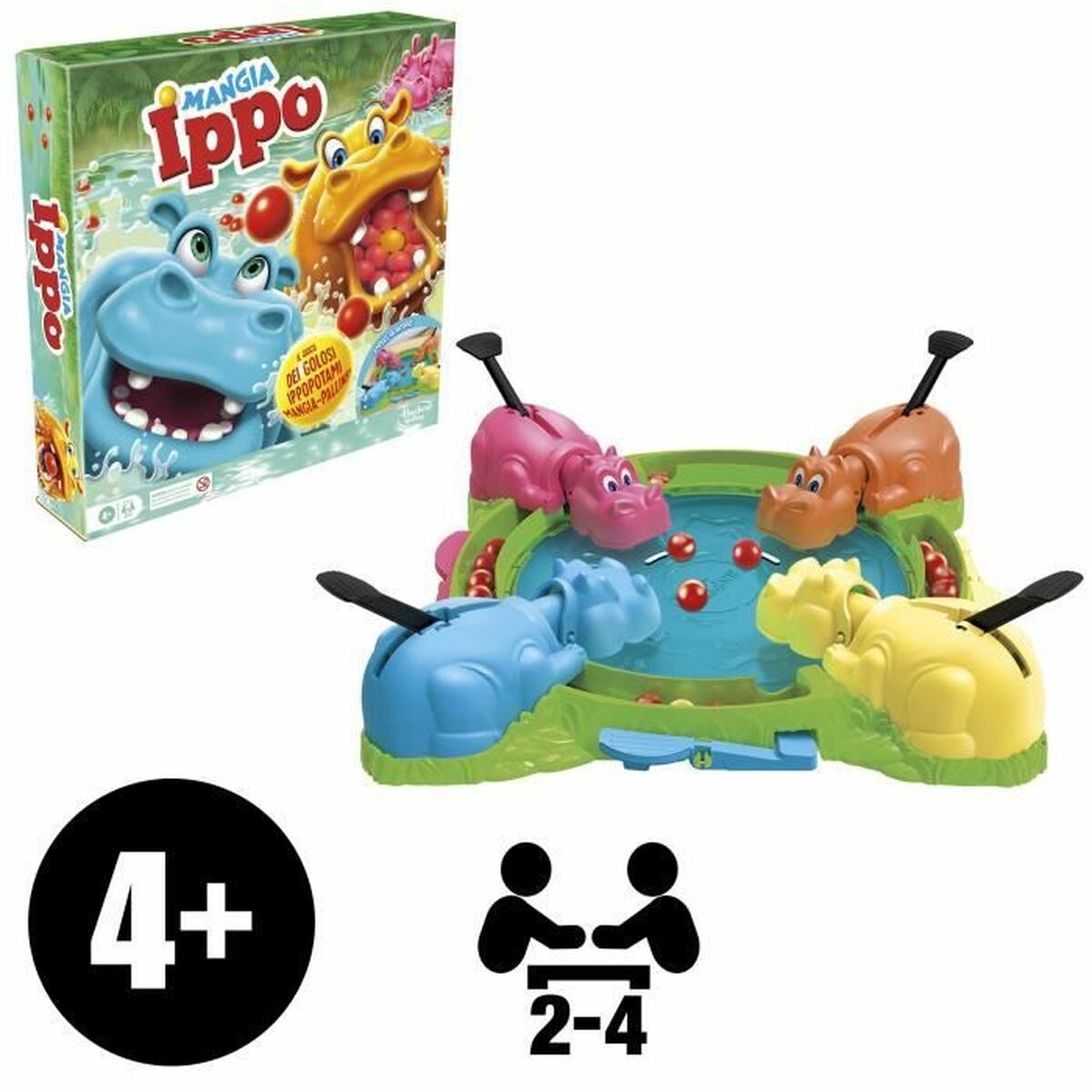 Joc de Masă Hasbro Mangia Ippo 30 x 7 x 30 cm 10 x 45 x 45 cm
