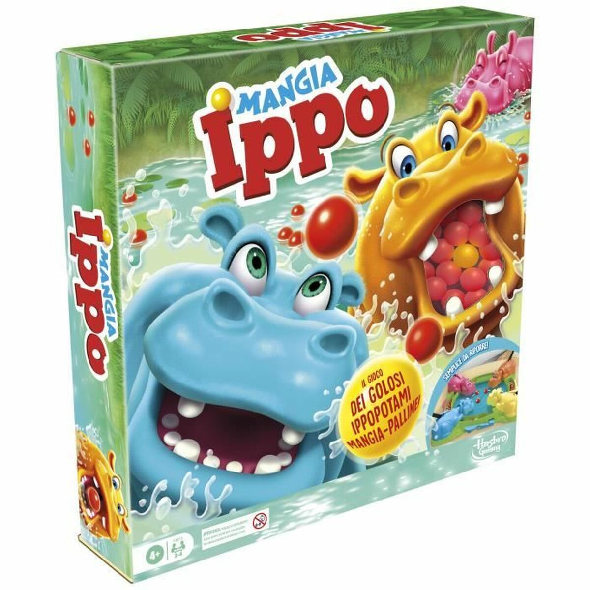 Joc de Masă Hasbro Mangia Ippo 30 x 7 x 30 cm 10 x 45 x 45 cm