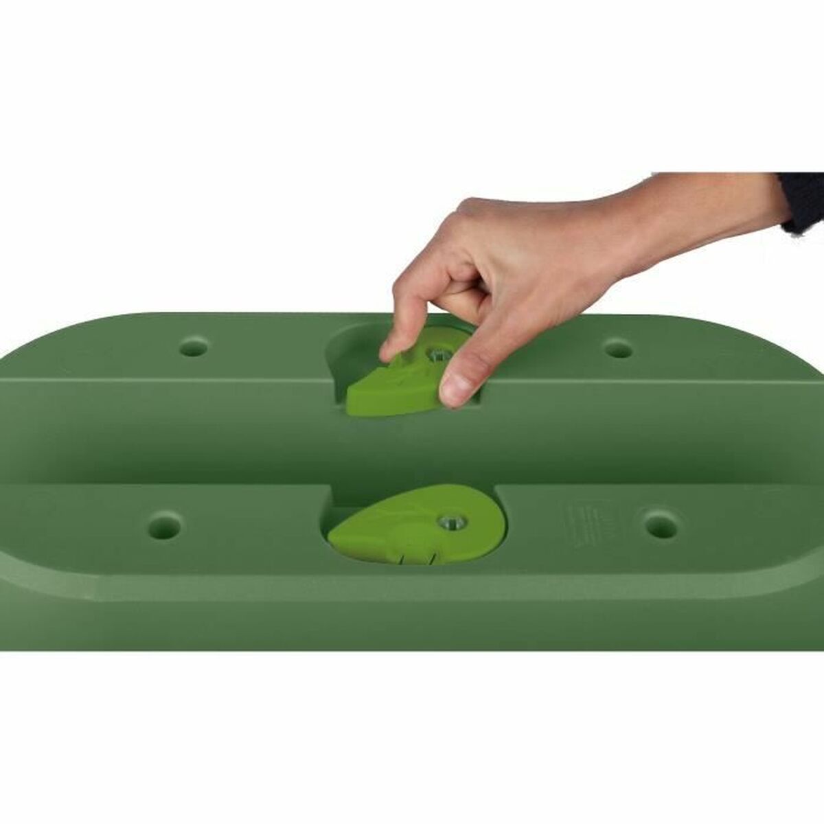 Ghiveci EDA Verde Plastic Ovală Modern