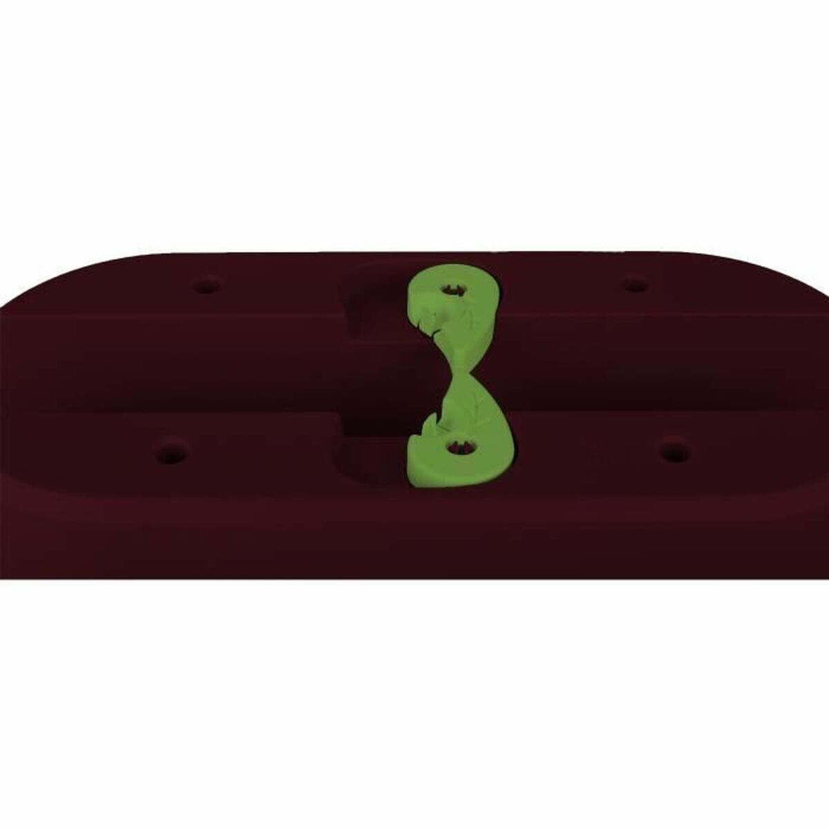 Ghiveci EDA Roșu Plastic Ovală Modern