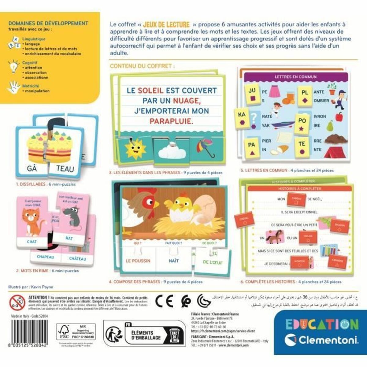 Joc Educativ Clementoni Jeux de lecture (FR)