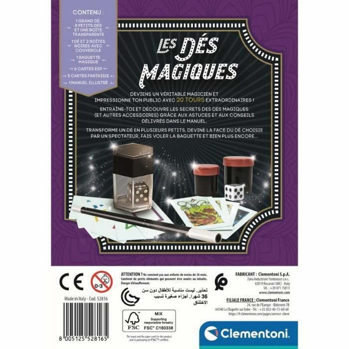 Joc de Magie Clementoni Coffret des dés magiques (FR)