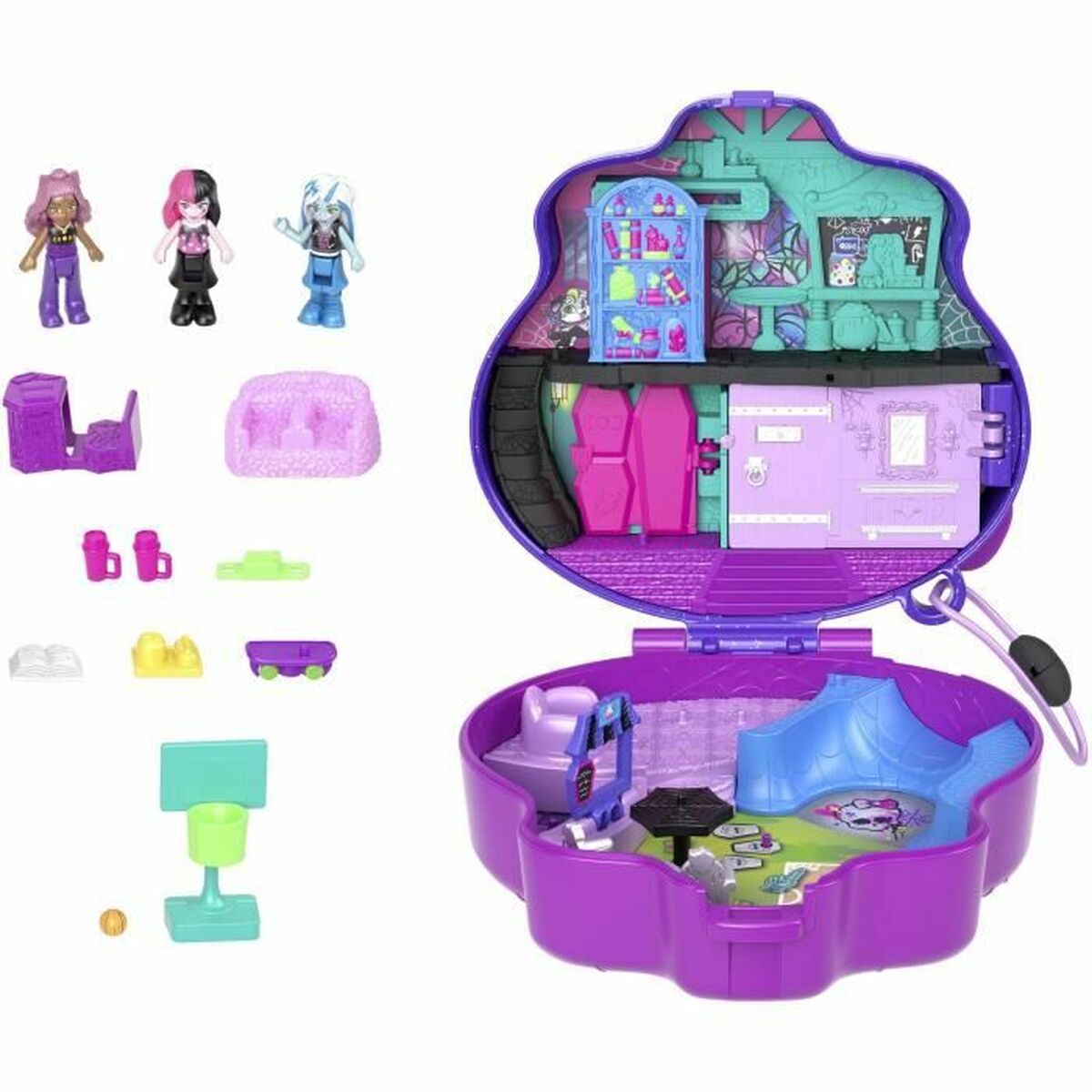 Păpușă Polly Pocket COFFRET MONSTER HIGH