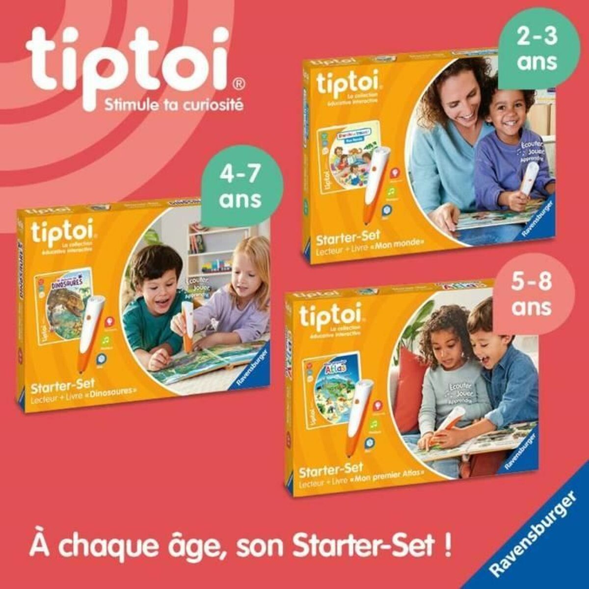 Joc Educativ Ravensburger tiptoi® Starter Dino-4005556001750 (FR)