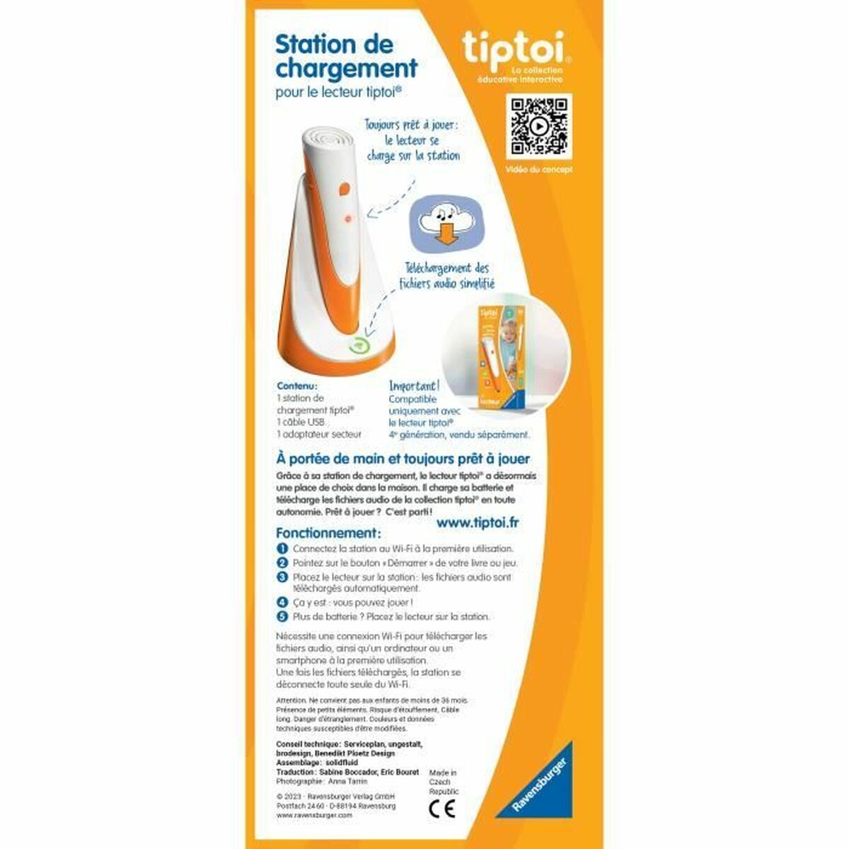 Joc Educativ Ravensburger tiptoi® Station charge 4005556001798 (FR)