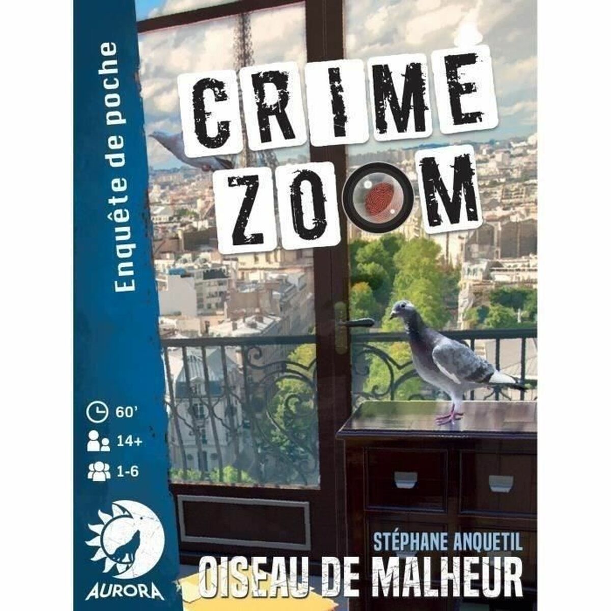 Joc de Masă Asmodee Crime Zoom : Oiseau de Malheur 13 x 3 x 10 cm