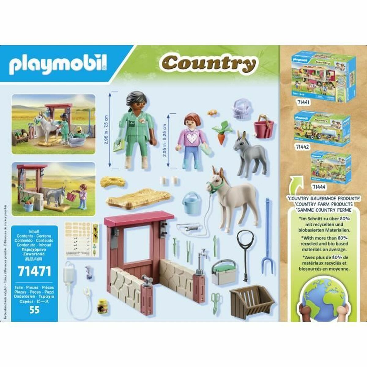 Playset Playmobil 71471 Country 55 Piese