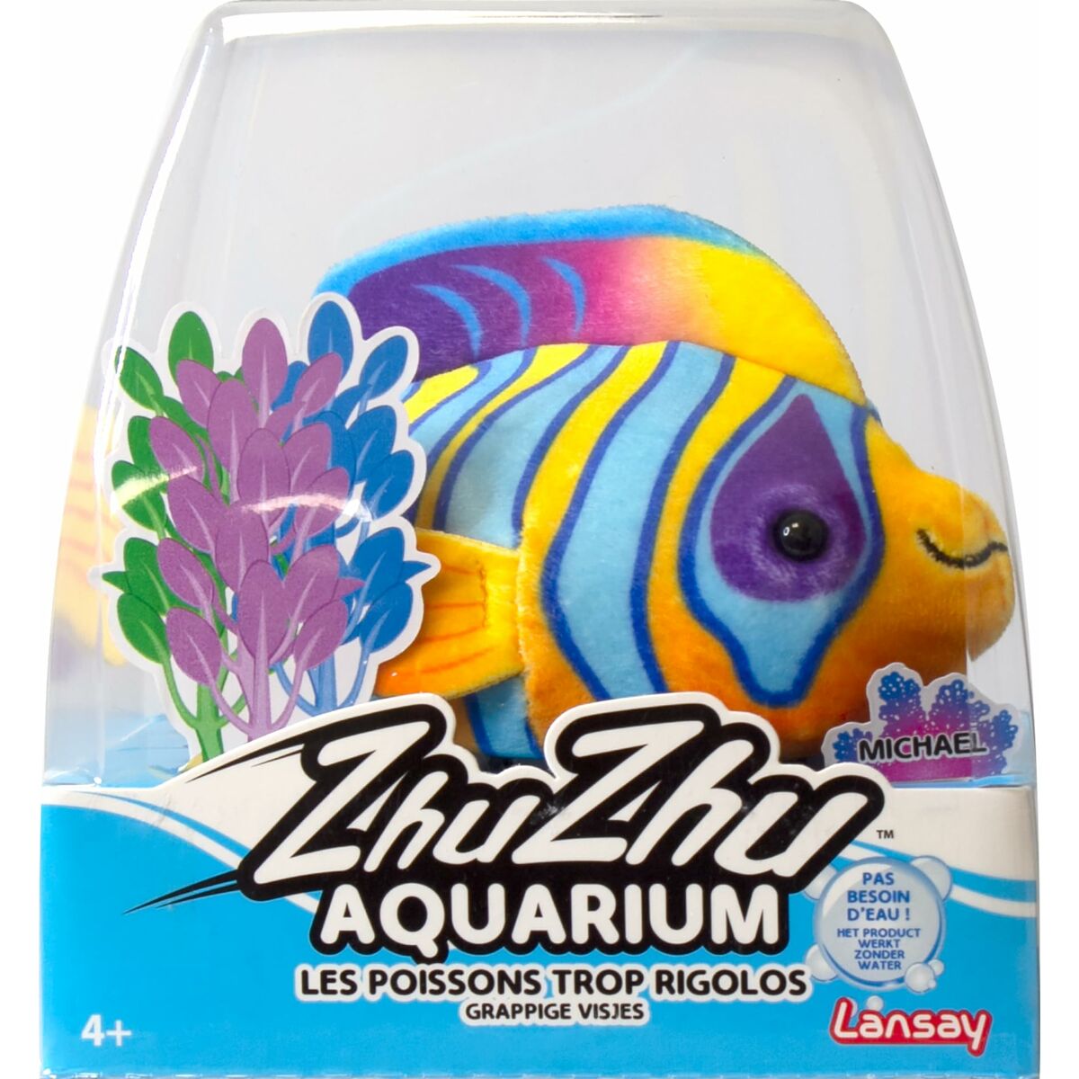 Jucării Lansay Zhu Zhu Aquarium Crystal Le Poisson Ange Royal