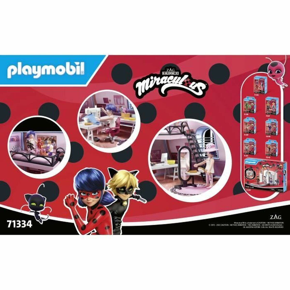 Playset Playmobil 71134 Miracolous 73 Piese