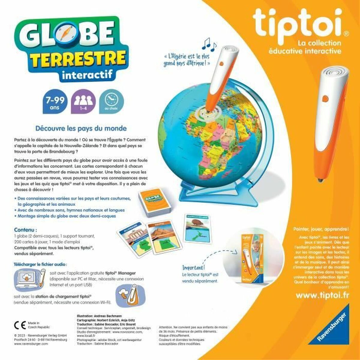 Glob Pământesc Interactiv Ravensburger (FR) Plastic