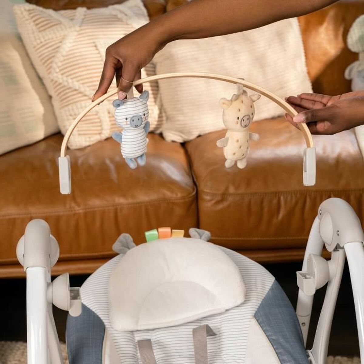 Hamac pentru Bebeluș Ingenuity Albastru