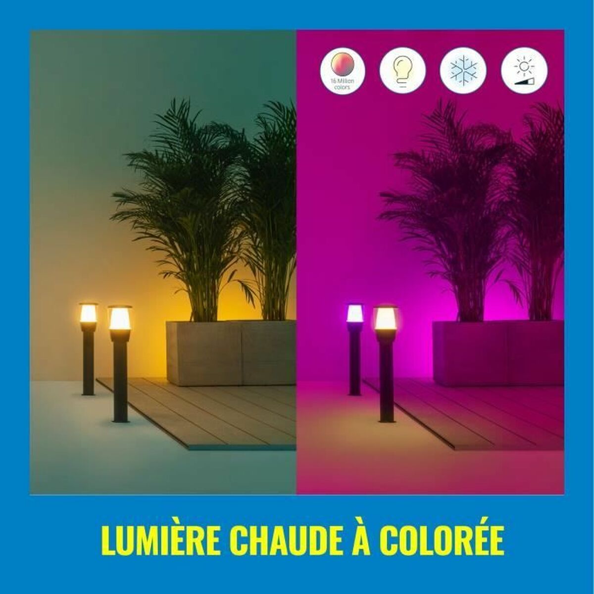 Lampă solară Wiz Elpas Negru 400 lm