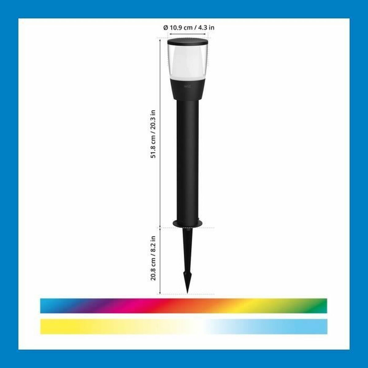 Lampă solară Wiz Elpas Negru 400 lm