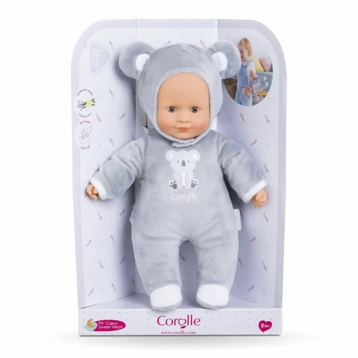 Păpușă Bebe Corolle 30 cm Gri