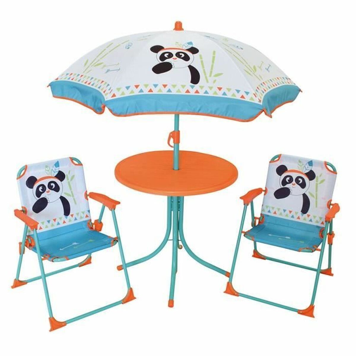 Mobilier de grădină Fun House Infantil Urs Panda 4 Piese