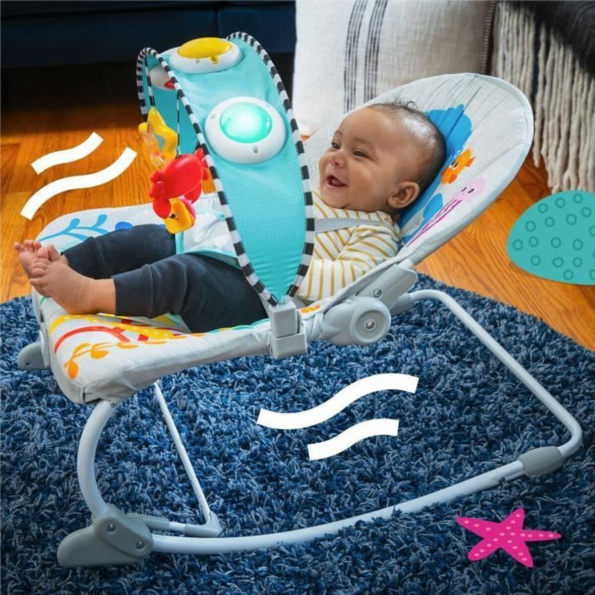 Hamac pentru Bebeluș Baby Einstein Ocean Explorers Kick to It Opus Musical