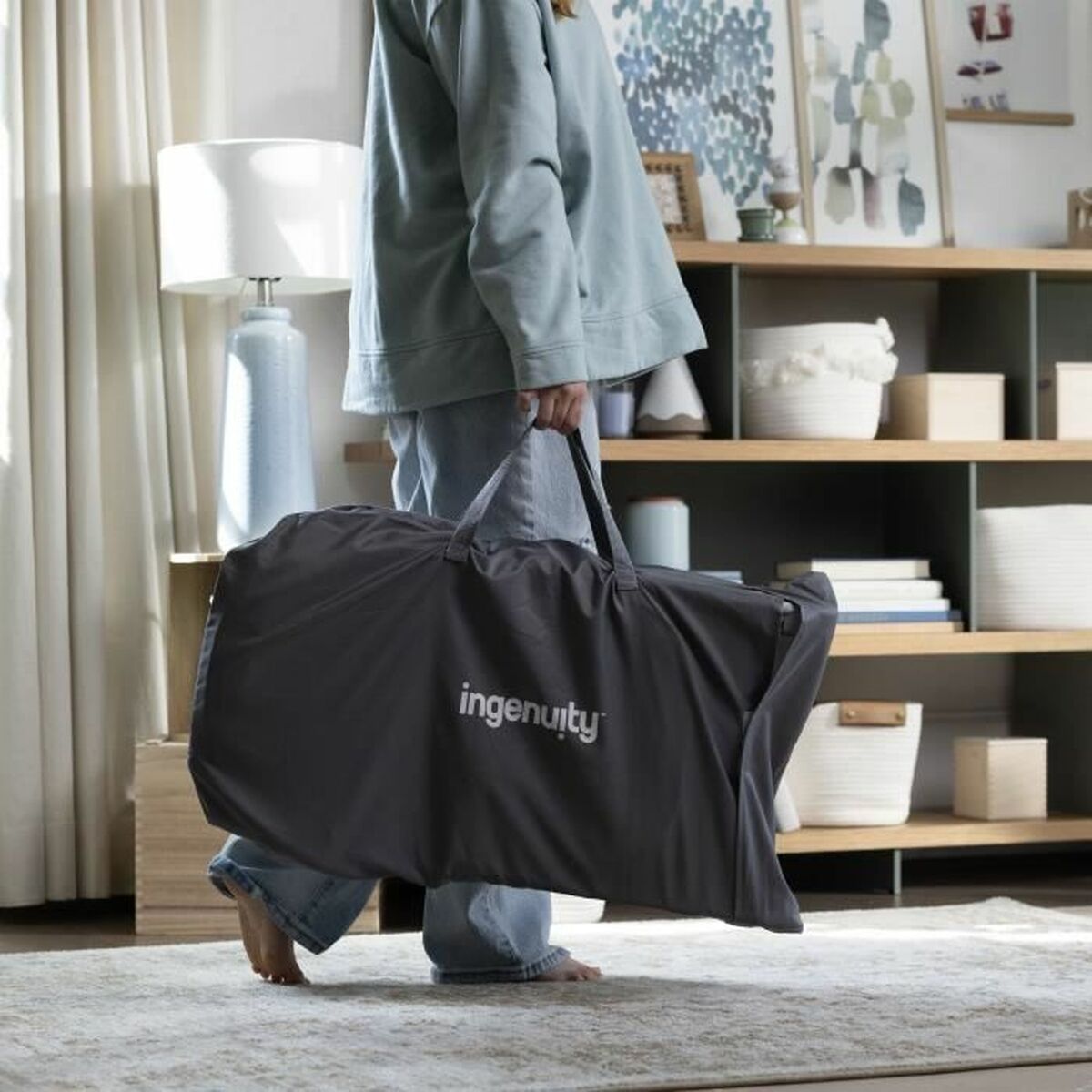 Hamac pentru Bebeluș Ingenuity Happy Belly Rock-to