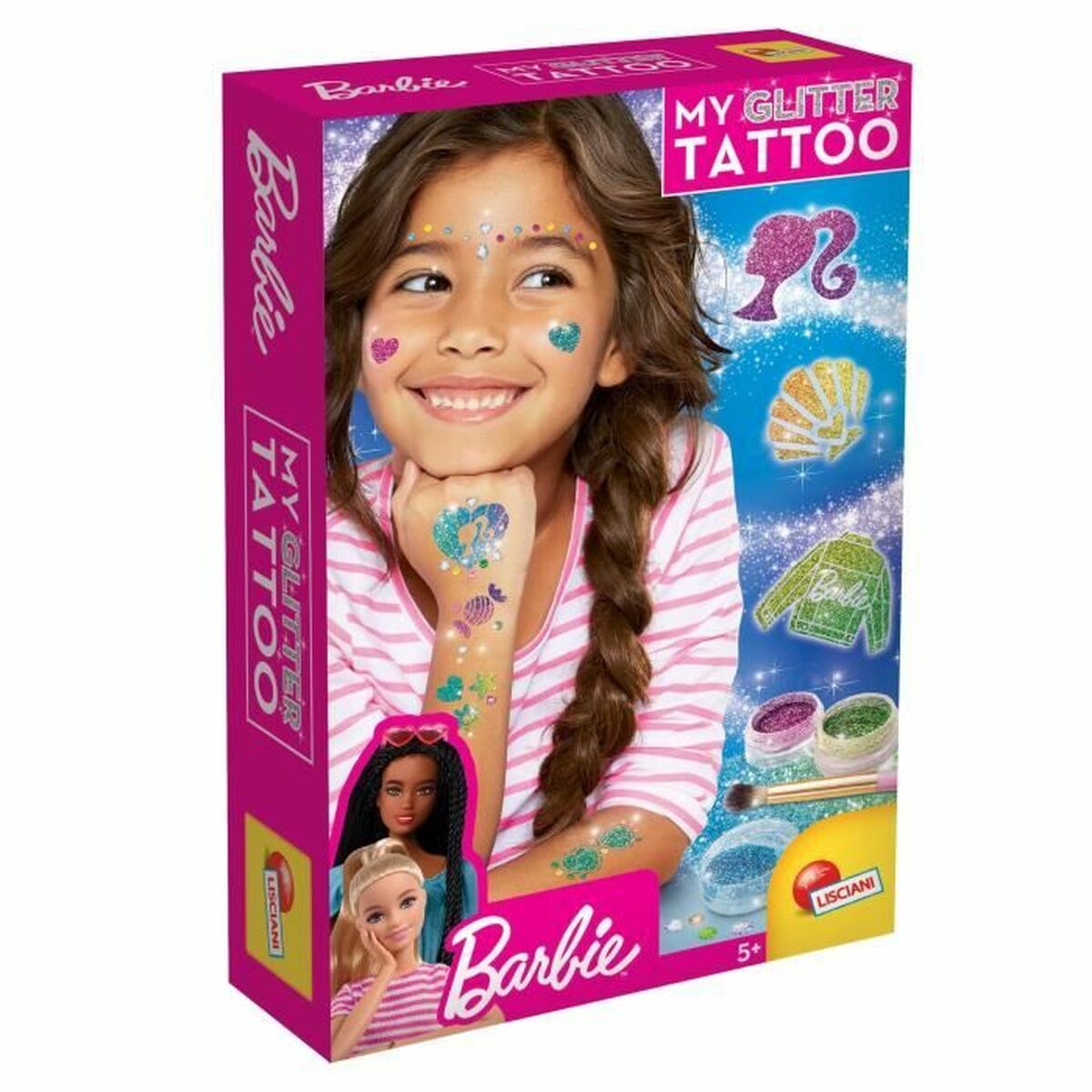 Tatuaje Temporare Lisciani Giochi My Glitter Tatoo Purpurină 20 Piese