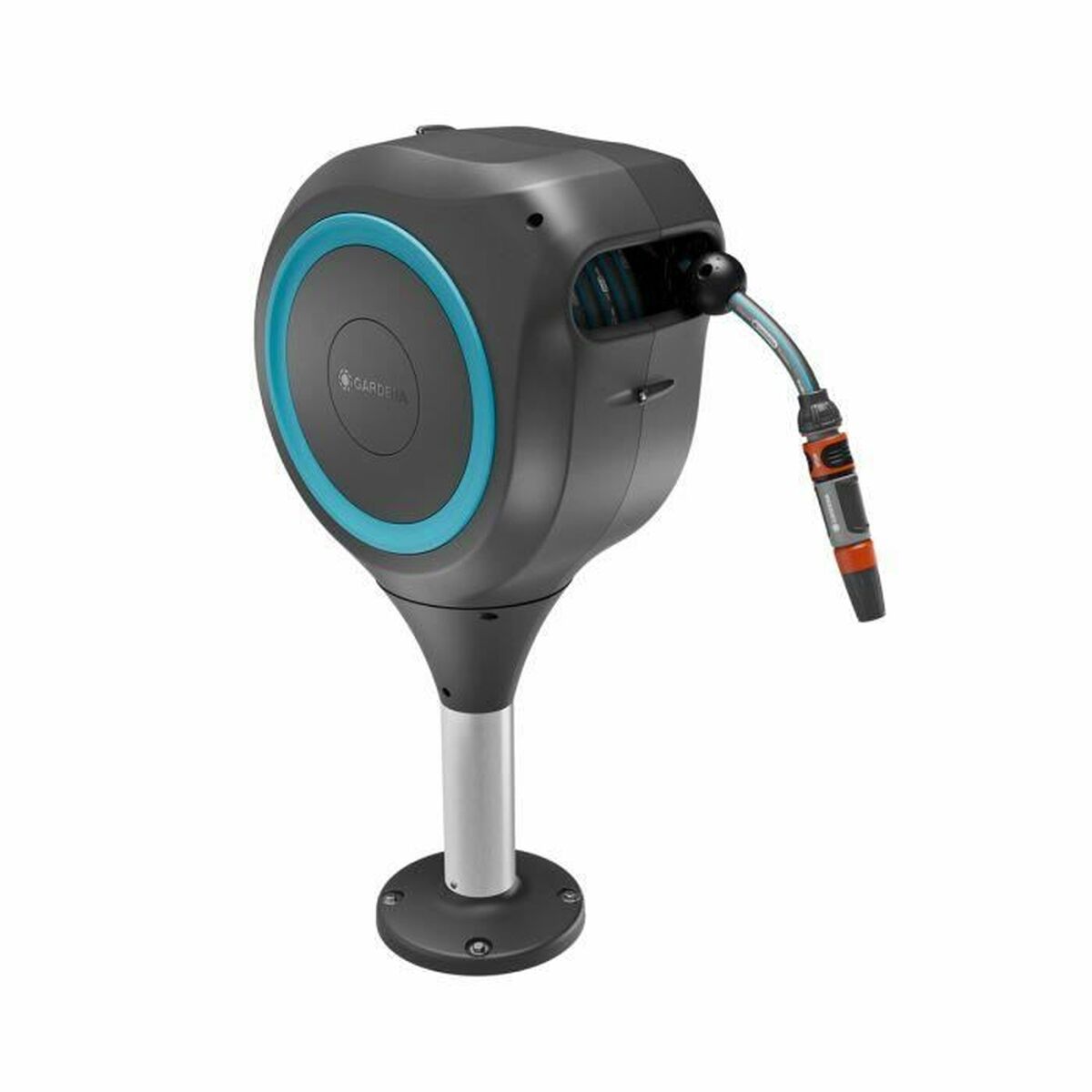 Suport pentru furtun Gardena RollUp Ø 13 mm Lemn Automatic Podea 20 m