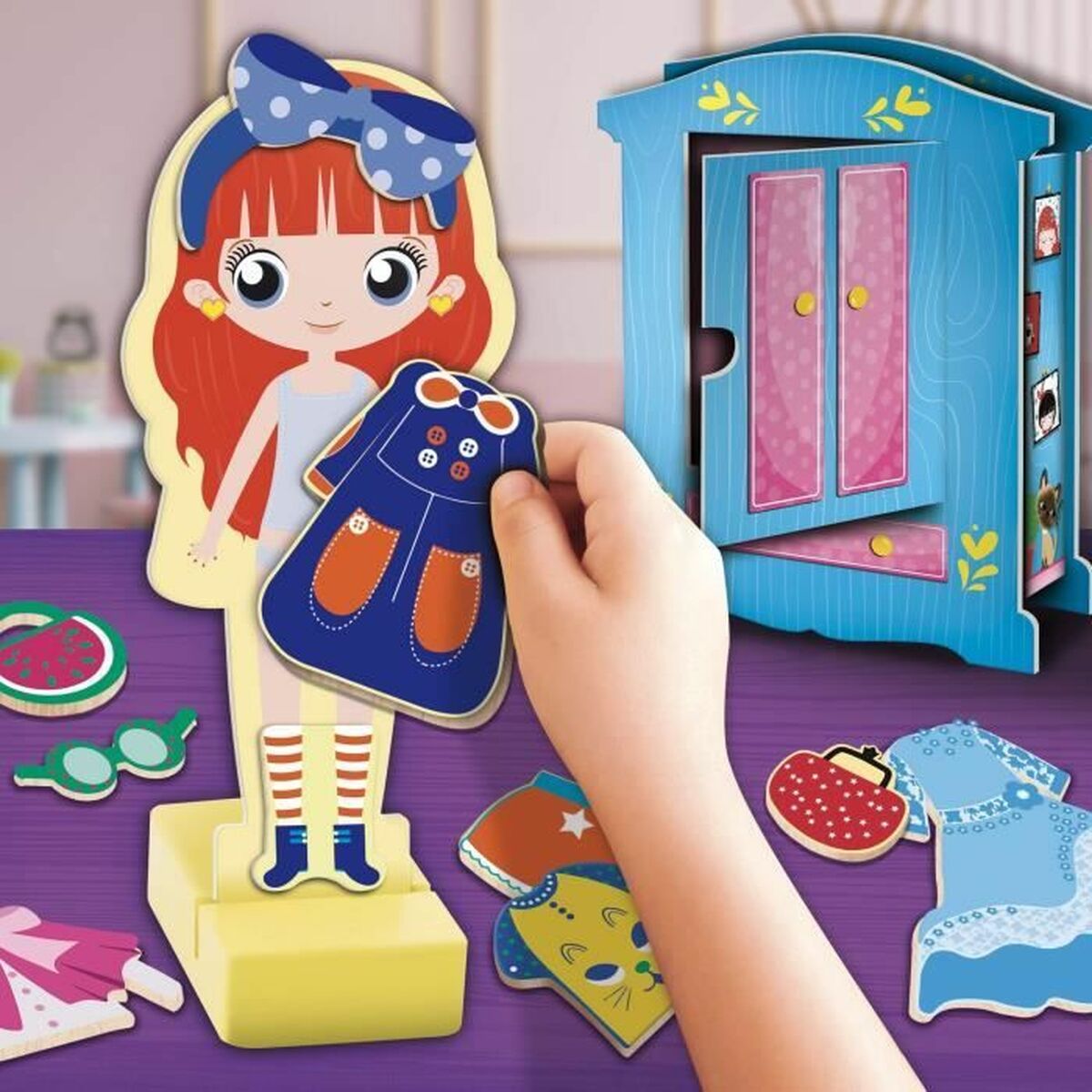 Joc Educativ Lisciani Giochi Magnetic Fashion Doll (FR)