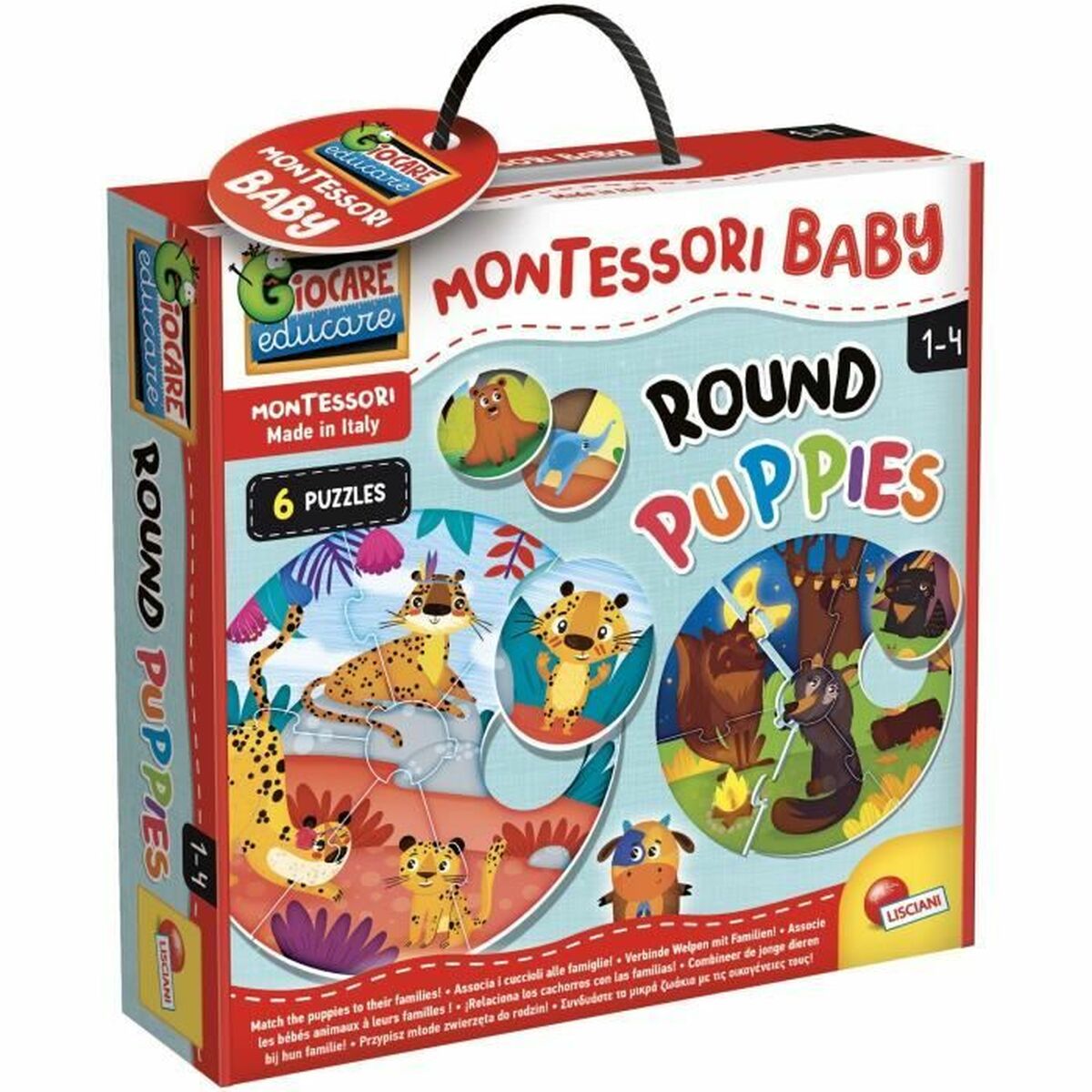 Joc Educativ Lisciani Giochi Montessori Baby Round Puppies (FR)