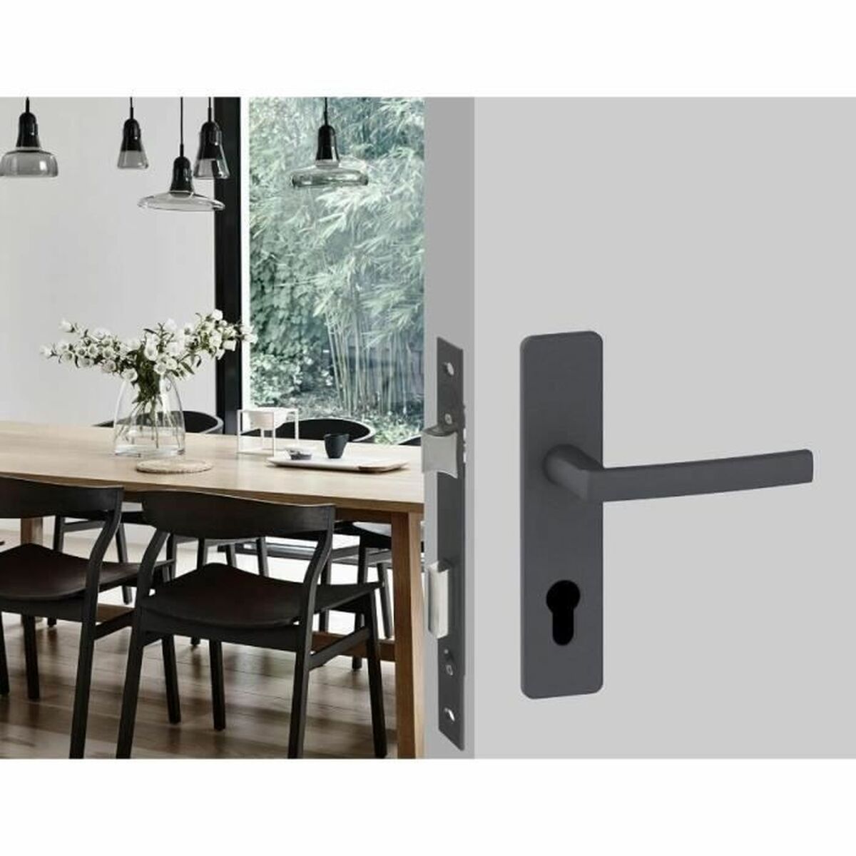 Încuietoare de mortar Yale 7,7 x 2 x 23 cm Oțel