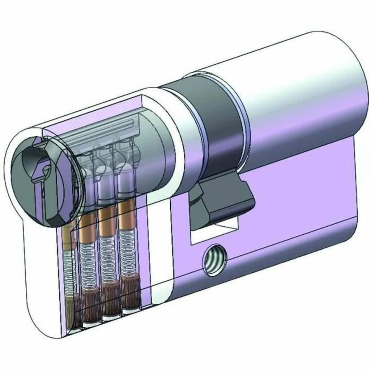 Cilindru de securitate Yale 40 x 50 mm Alamă