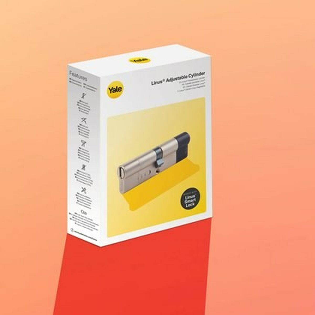 Lacăt Yale Argintiu Metal Alamă Rotund