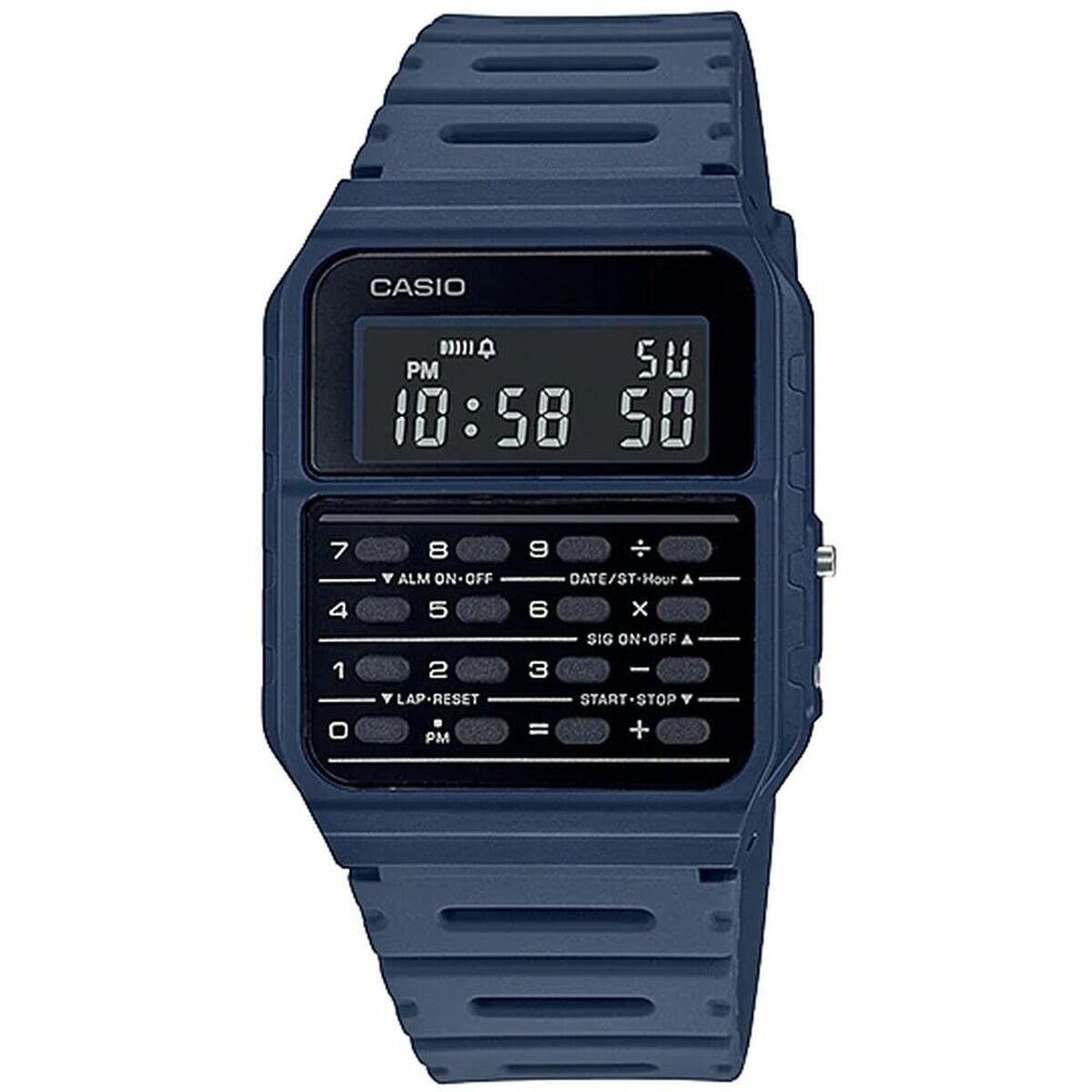 Ceas Unisex Casio CALCULATOR Albastru Negru (Ø 35 mm)